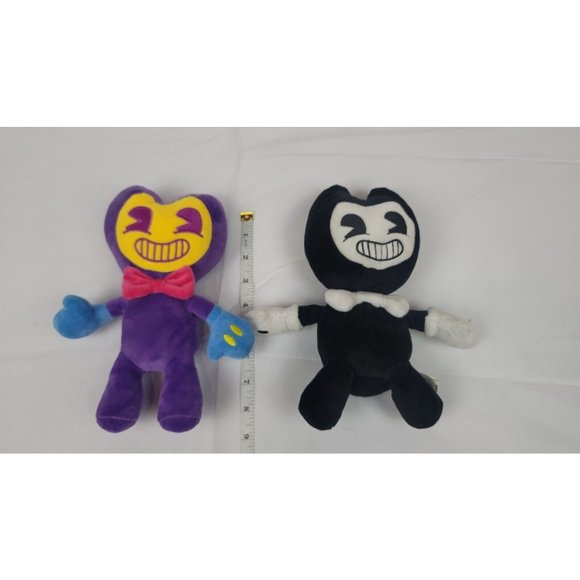 Bendy and the Ink Machine "INK BENDY" & "BLACK LIGHT BENDY" Plush - Picture 4 of 4